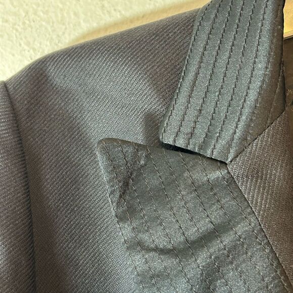 LOUIS FERAUD LADIES BLAZER BLACK LARGE CAPSULE MINIMALIST CAREER JACKET LAYER - Picture 4 of 10